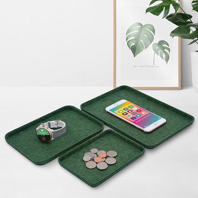 3pc Desk Drawer Tray Dice DND Games Holder EDC Cathall Forest Green
