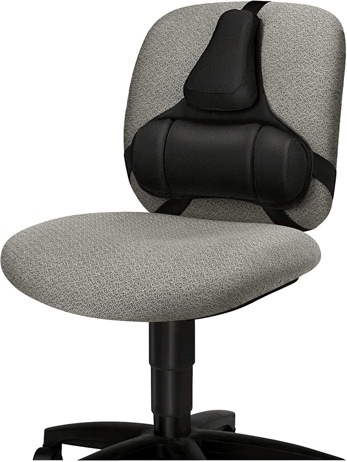 Fellowes Professional Series Back Support, Black (8037601) (Pack of 2)