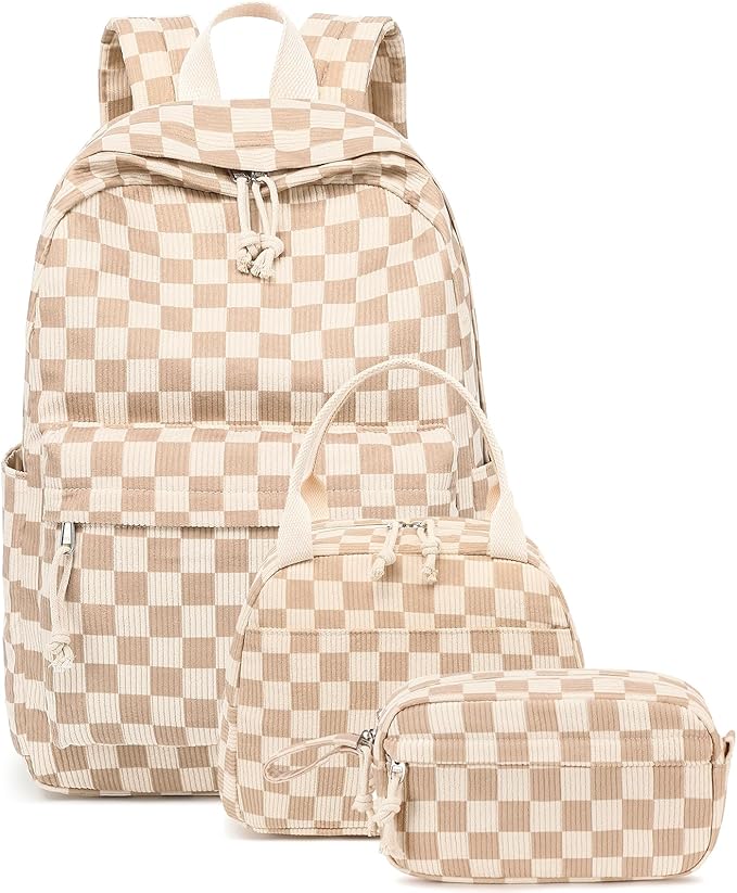 Bluboon Teens Backpack Set Girls School Backpack Lunch Box Pencil Bags Student Bookbags 3 in 1