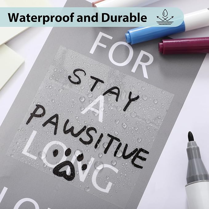 Transparent Sticky Notes - 3x3 inch Clear, Waterproof Translucent Notes for Annotation - 300 Sheets