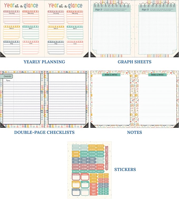 Carson Dellosa We Belong Teacher Planner 2026-2027, Undated 8" x 11" Lesson Plan Book with Stickers, Class Schedule, Weekly Calendar, Classroom Must Haves, Homeschool Essentials, Classroom Must Haves