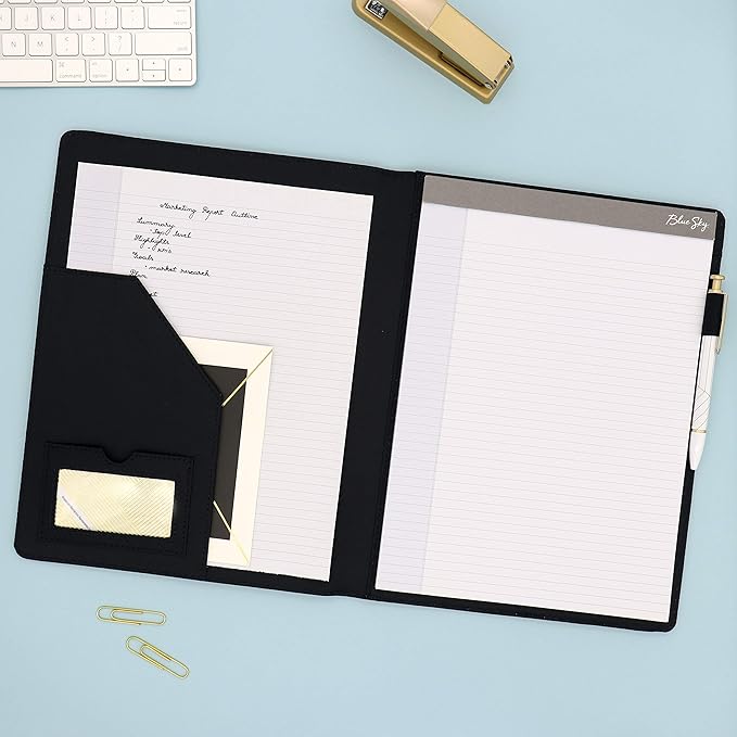 Blue Sky Professional Padfolio: Comprehensive Portfolio and Efficient Document Organizer, Ideal Business Accessory for Modern Professionals, 9.5" x 12"