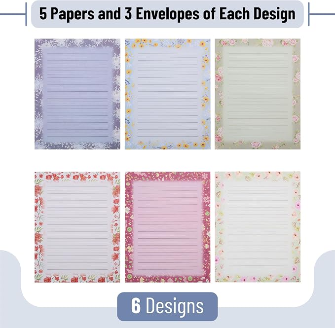 Mr. Pen- Stationery Writing Paper Set with Envelopes, 8.5" x 11" | 30 Letter Sheets & 18 Envelopes, Smooth Printable Letter Paper for Handwritten Notes, Personal Letters, Invitations