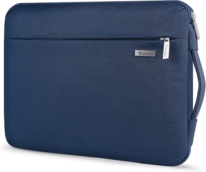 Voova Laptop Sleeve Case 15.6 16 Inch with Handle, 360° Protective Waterproof Slim Computer Bag Cover Compatible with MacBook Pro M2/M3/M4 16, HP Acer Lenovo Yoga ThinkPad Asus Laptop, Blue