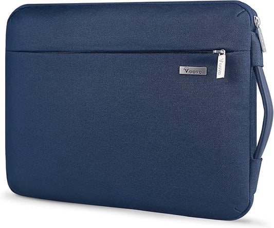 Voova Laptop Sleeve Case 15.6 16 Inch with Handle, 360° Protective Waterproof Slim Computer Bag Cover Compatible with MacBook Pro M2/M3/M4 16, HP Acer Lenovo Yoga ThinkPad Asus Laptop, Blue