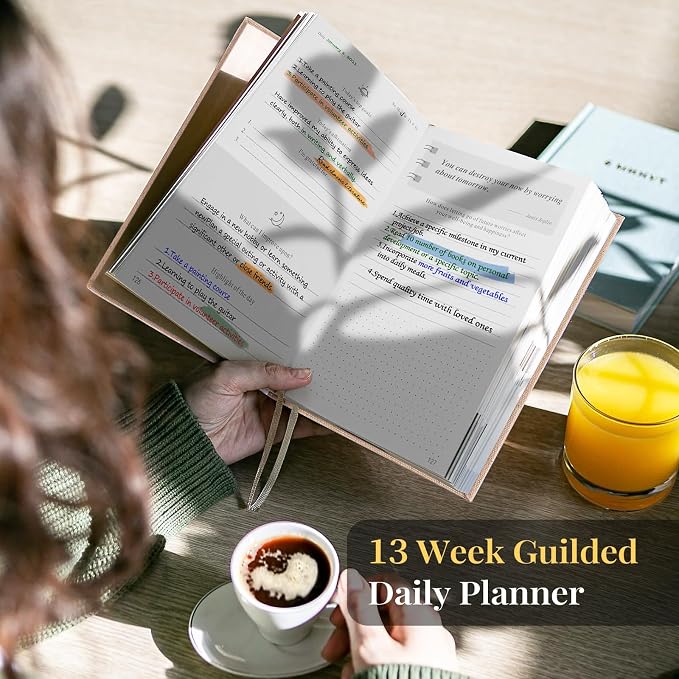 5 MINUTES A DAY Self-Care Journal, Wellness & Daily Reflection Notebook – Mental Health & Anxiety Guided Journal for Women – Self Care Planner, ADHD Planner with Mood Tracker – (Beige)