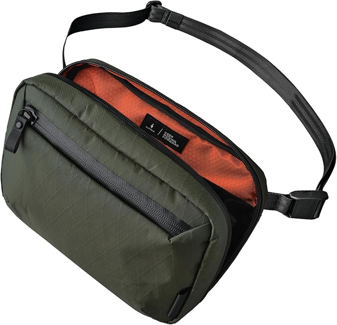 ALPAKA Elements Tech Case - Travel Organizer Pouch for Electronics, Cables, EDC with Weatherproof Fabrics, YKK Zippers (Dark Green VX21)