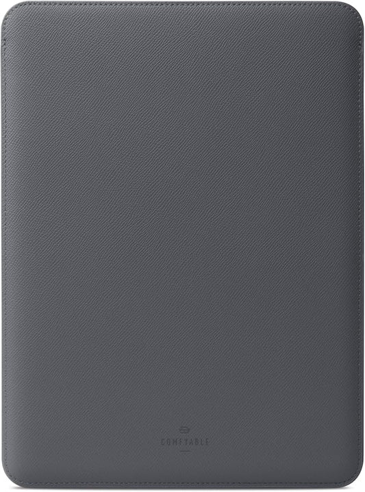 Comfyable Laptop Sleeve 14 Inch Precisely Compatible with MacBook Pro M5 M4 M3 M2 Pro/Max 2026-2021, Genuine Leather Cover Case, Dark Gray