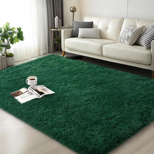 Mugorn Small Soft Shag Rugs for Bedroom, 3x5 Fluffy Area Rugs for Living Room