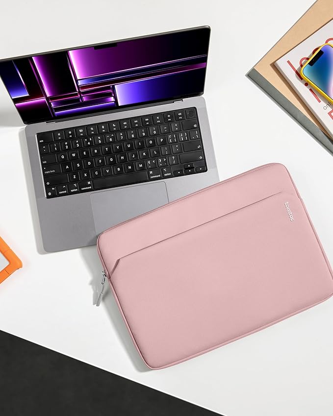 tomtoc Slim Laptop Sleeve for 15-inch 2026 New MacBook Air M5 (2026), M4/A3241, M3/M2, 15 Inch Microsoft Surface Laptop AI PC/7/6, Dell XPS 15 Plus, Recycled Water-Resistant Protective Case Bag