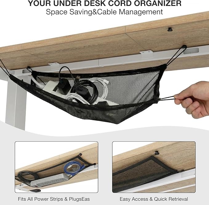 Acrolix Electric Standing Desk, Height Adjustable Home Office Desk with Memory Presets & Cable Management,Oak Sit Stand Desk for Work from Home, Ergonomic Computer Desk (40" x 24")