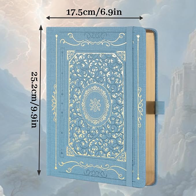 TIEFOSSI B5 Lined Journal, College Ruled Notebook for Women Men, Hardcover Notebooks for Writing Journaling, 100 GSM Thick Paper, 230 Numbered Pages with Golden Edges
