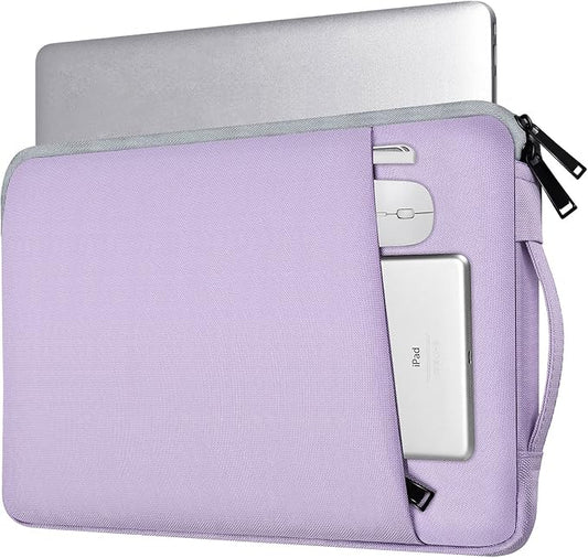 Laptop Sleeve 14 Inch Laptop Case Computer Bag for 15 inch New MacBook Air M4 A3241 M3 A3114 M2 A2941 2025-2023, Purple