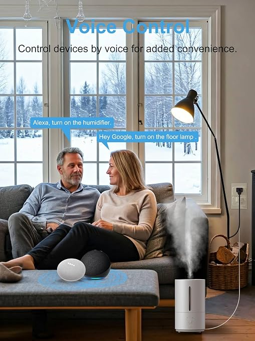 EIGHTREE Zigbee Smart Plug 15A, Energy Monitoring, 𝗭𝗶𝗴𝗯𝗲𝗲 𝗛𝘂𝗯 Required, ETL Certified, Smart Plugs that Compatible with Alexa & Home Assistant & SmartThings, 4 Packs