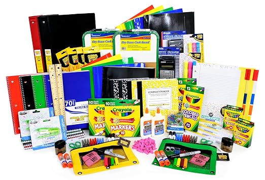 School Supply Boxes | Mega Case (2 Boxes) | Back to School Essentials Kit for Students & Teachers | Includes All of Your Back-to-School Needs for All Classes