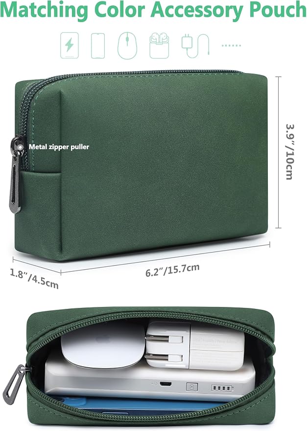 HYZUO 15-16 Inch Laptop Case Bag Sleeve with Stand Feature for MacBook Pro 16 M5/M4/M3/M2/M1 Pro/Max 2026-2019, XPS 15, MacBook Pro 15 2015-2012, Samsung Galaxy Book Flex 15, Midnight Green