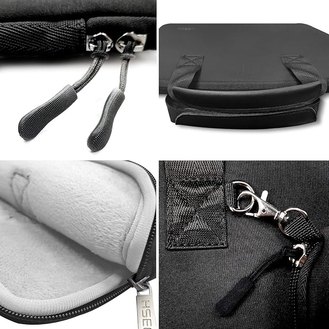 Hseok Laptop Sleeve 13.3-14 inch Case with Small Pouch, Neoprene Computer Bag Compatible with MacBook Neo/Pro 14 M5/M4/M3/M2/M1, Mac Air/Pro 13.3, XPS 14 and Most 13-14 inch Notebooks,B02K01