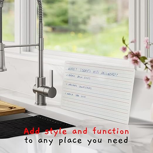 1 Small Dry Erase Board for Kids - White Board for Kids | Individual Dry Erase Board for Kids - Portable Kids Mini Whiteboard | Double Sided Small White Boards | Lined and Plain, 9"x12"