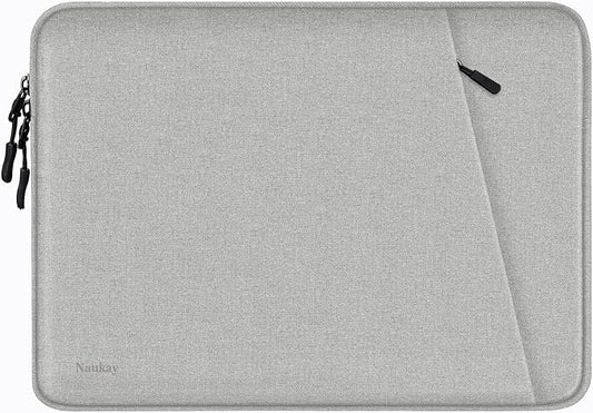 Laptop Case 14 inch, Shockproof Protective Computer Bag with Accessories Pocket, Portable Laptop Sleeve Compatible for 14 inch MacBook Air/Pro, Dell, HP, Acer, Asus, Lenovo, Gray