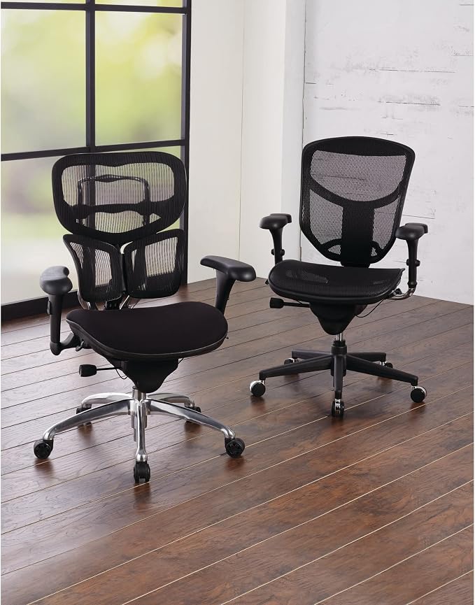 WorkPro® Quantum 9000 Series Ergonomic Mid-Back Mesh/Mesh Chair, Black