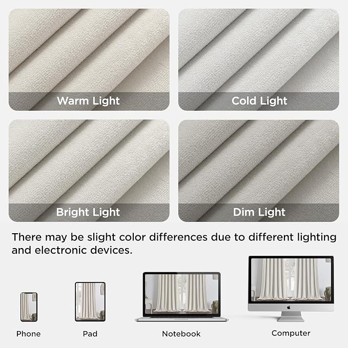 Joydeco White 100% Blackout Curtains 120 Inch 2 Panels, Luxury Thermal White Velvet Curtains for Bedroom Living Room, Soundproof Blackout Window Drapes, Grommet Top (52W x 120L)