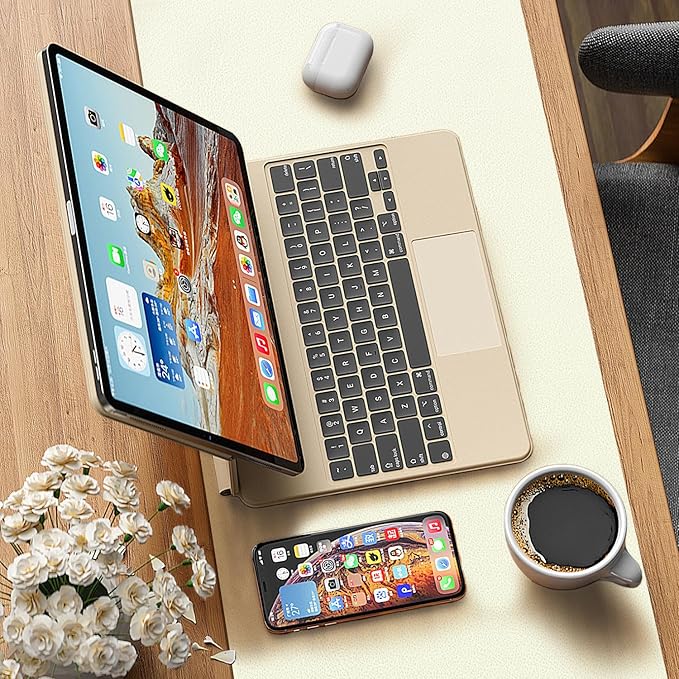 Leather Desk pad Protector, Office Mat, Large Mouse Mat, Non-Slip PU Leather Blotter, Laptop Desk Pad,Waterproof Laptop Computer Desk Keyboard Mat for Office/Work/Home/Decor (White, 25in*13in)