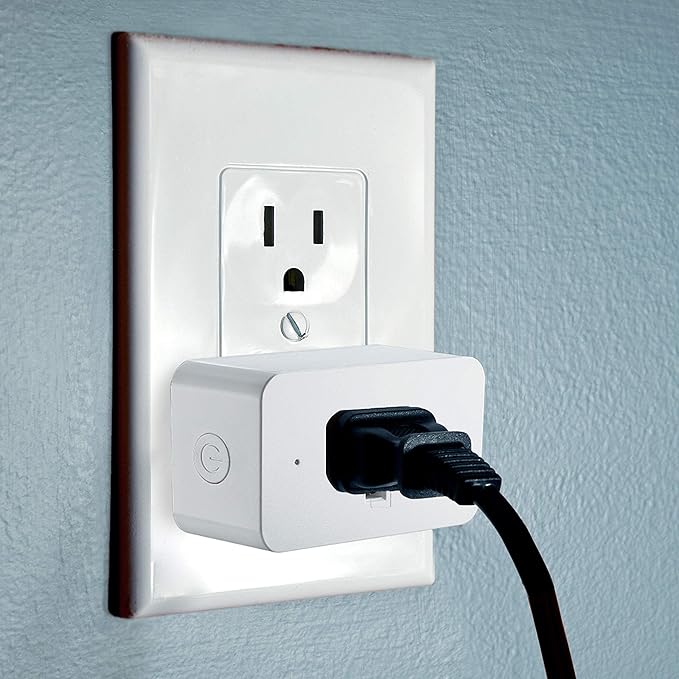 Satco S11266 Starfish On/Off WiFi Smart Plug Outlet, Works with Siri, Alexa, Google Assistant, SmartThings, White