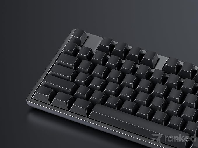 Ranked POM Jelly Premium Keycap Set | 1.45 mm Thick POM | Cherry Profile for Custom Mechanical Keyboard (Black Ink, 169 Keys)