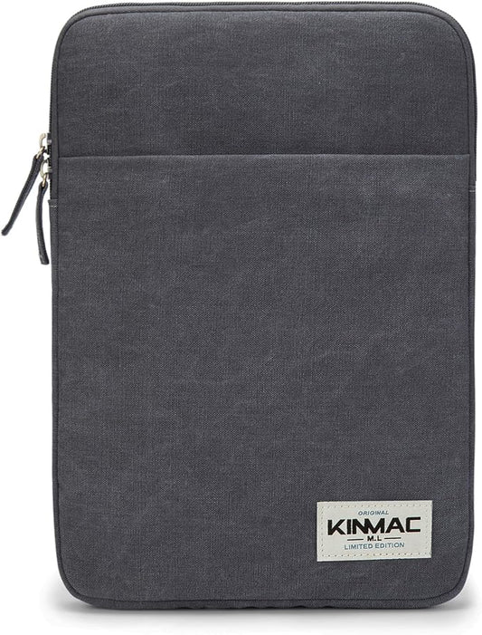 Kinmac 360° Protective Vertical Laptop Sleeve Case Cover Bag with Pocket for MacBook Air 13 inch,iPad Pro 13" and 12.5-13.3 inch HP Lenovo Dell ASUS Acer Laptop (Grey)