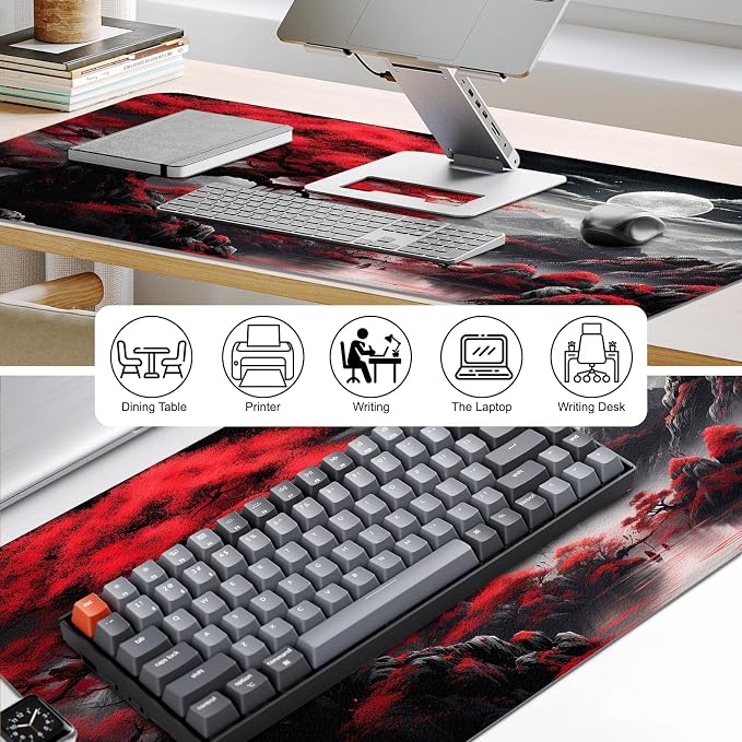 Leather Desk Mat, Desk Pad for Keyboard and Mouse Large Mouse Pads for Desk | Waterproof Desk Mat, Desk Matt for Desktop, Laptop Blotter, Keyboard Pad, Large Mouse Pad, Desk Essentials