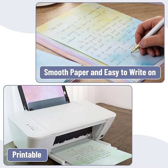 Mr. Pen- Stationery Writing Paper Set with Envelopes, 7.3" x 10" | 30 Letter Sheets & 18 Envelopes, Smooth Printable Letter Paper for Handwritten Notes, Personal Letters, Invitations