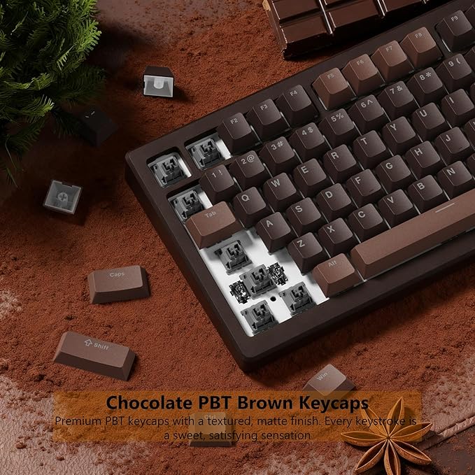 Womier Keycaps for Mechanical Keyboard, PBT Keycaps Cherry Profile, Shine Through Key Cap 60 65 75 100 Percent for 61/64/68/84/87/100/104/108 Retro Gaming Mechanical Keyboard