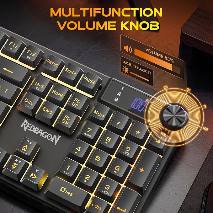 Redragon K521 Pro Wireless Gaming Keyboard with Screen