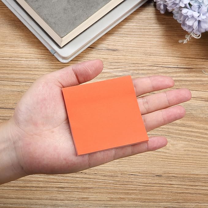 Mr. Pen- Sticky Notes, 3”x3”, 12 Pads, 600 Sheets, Retro Colors Sticky Notes 3x3, Stocky Notes for Bible Journaling