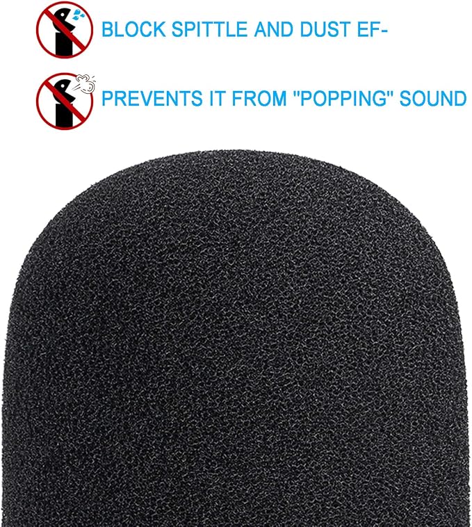 PodMic Pop Filter Foam Cover - Mic Windscreen Wind Cover Customized for Rode PodMic USB Versatile Dynamic Broadcast Microphone to Blocks Out Plosives