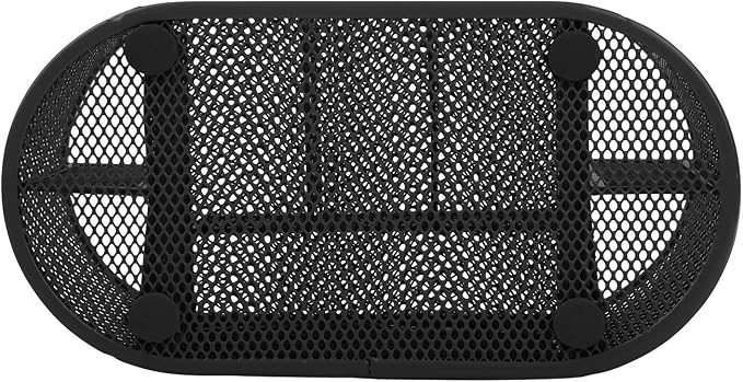 GPCT Office School Home/Teacher Supplies Mesh Desk Pen Organizer. Comes W/ 4 Pencil Cups For Highlighters/Pens/Sharpie, 4 Square Compartments For Paper Clips/Sticky Notes & 1 Supply Drawer- Black