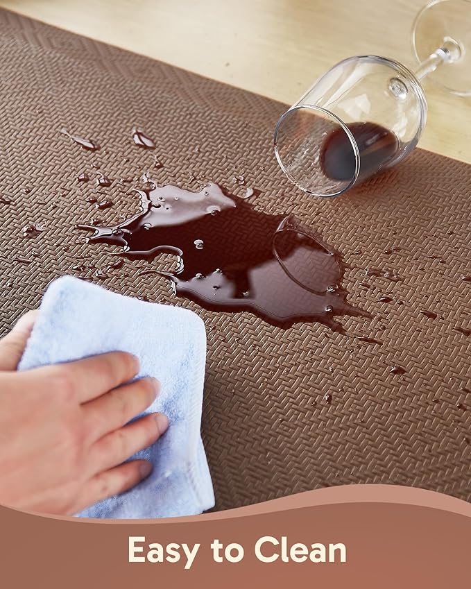 Ophanie Kitchen Mats for Floor,3/4 inch Thick,20x32 Anti Fatigue Cushioned Mat with 99+ Pairs of Anti-Slip Bottom Ridges,Kitchen Rugs,Waterproof,Comfort Ergonomic Standing Mat for Office,Home,Sink