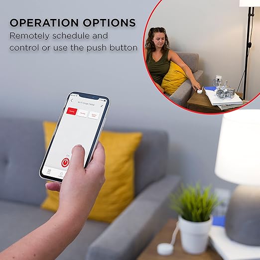 UltraPro Smart Plug WiFi Outlet with Tether, Smart Outlet, Smart Home, Smart Switch, Works with Alexa, Google Home, No Hub Needed, ON/Off Switch, Easy to Use App, Remote Control Outlet, 60342