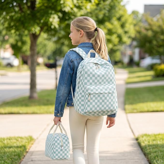 BTOOP School Backpacks for Teen Girls Bookbags Lightweight Kids Backpack School Bags Set with Lunch Box Pencil Case