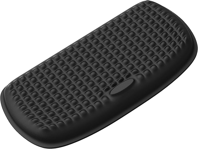 MEKASS Elbow Pad for Desk, Large Size Memory Foam Elbow Rest Padding with Non-Slip, Ergonomic Desk Edge Cushion, Armrest Pad Wrist Rest Comfort Support for Office Home (1 Pcs Black)