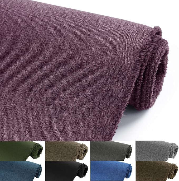 Waterproof Canvas Fabric by The Yard, 58inch 600D Upholstery Fabric Polyester Material Outdoor Water Resistant Material for Sewing Chair Patio Cushion Bag Sofa Seat Repair, 5 Yard Pink Purple
