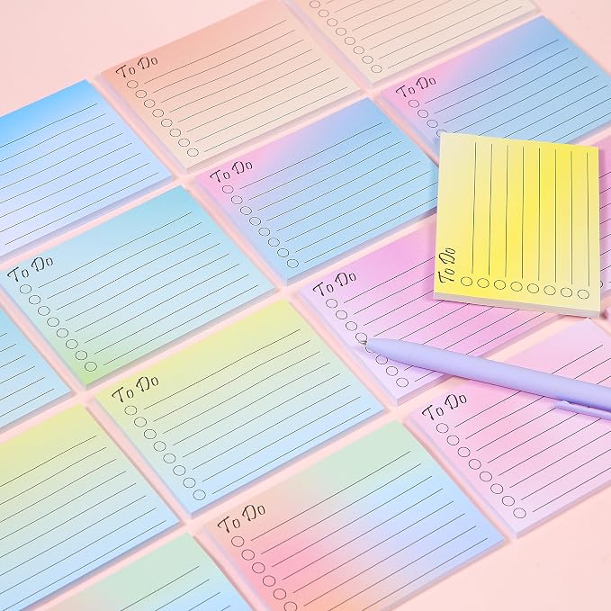 Mr. Pen- to Do List Sticky Notes, 3"x4", 18 Pads, 900 Sheets | Lined Checklist Sticky Pads with Smooth Writing, Easy Peel-Off, Thick Paper for Planning, Office, School & Daily Tasks