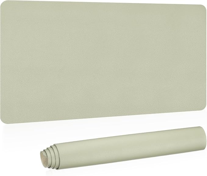Patikil Desk Mat, 31"x15" Non-Slip Waterproof PU Desk Pad, Dual Sided - Green