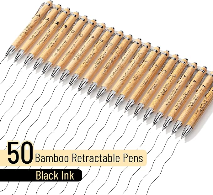 Mr. Pen- Bible Verse Pens Bulk, 50 Pack, Black Ink | Christian Pens for Women Men