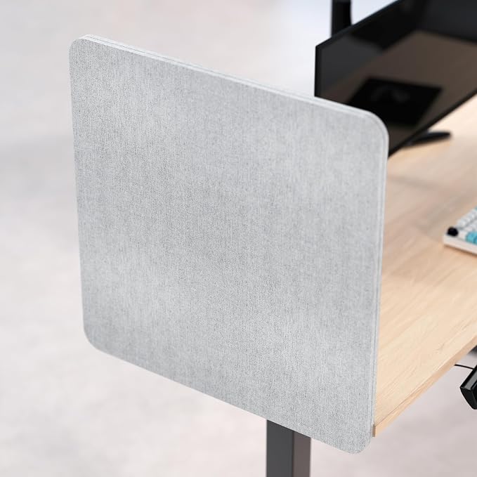 Universal Desk Privacy Panel – Heavy-Duty Desk Divider & Office Partition - Privacy Screen for Workspaces & Cubicles (2-Pack, 24" x 24")