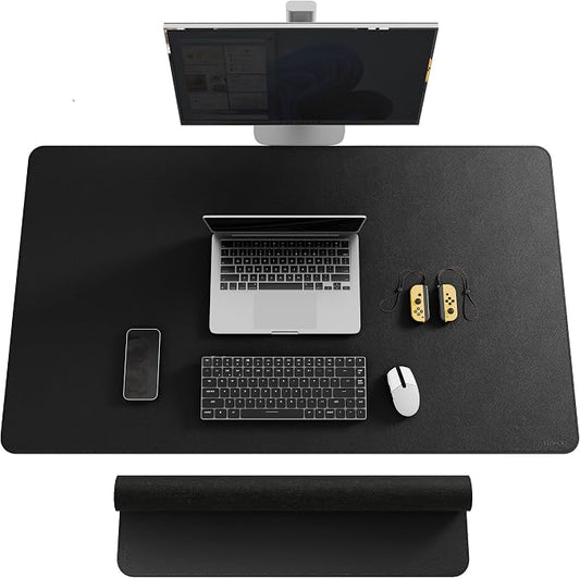 Mydours 48"x28" XXL Desk Mat, Large Desk Pad, PU Leather Desk Pad for Computer Keyboard & Mouse Setup, Full Mat for Office Work, Mega Mouse Pad Surface for Standing Desk Workstation