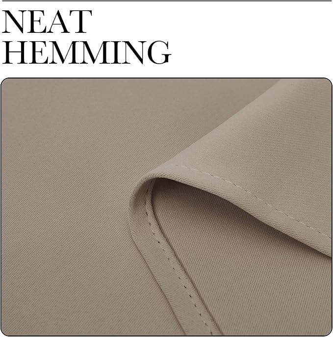 NICETOWN Blackout Curtain Blind for Bedroom, Single Panel, W34 x L72 inches, Taupe, Thermal Insulated Grommet Blackout Room Darkening Drape/Drapery