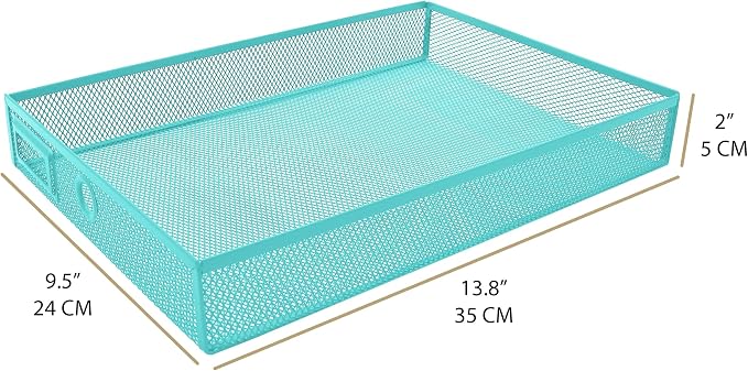 Exerz Paper Sorter 3 Drawer Wire Mesh A4 / Desk Multifunctional Desk Organiser/Multi-Layer Letter Tray - for Documents, Magazines, Notebooks and Letter | Desk Organiser Pull Out Trays Keep Files Letters Magazines Folders Notebooks Neatly Separated Easy...