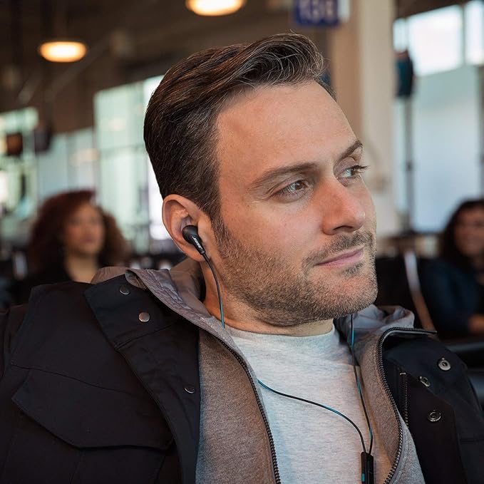 Bose QuietComfort 20 Acoustic Noise Cancelling Headphones, Compatible with Apple Devices, Black (Renewed)