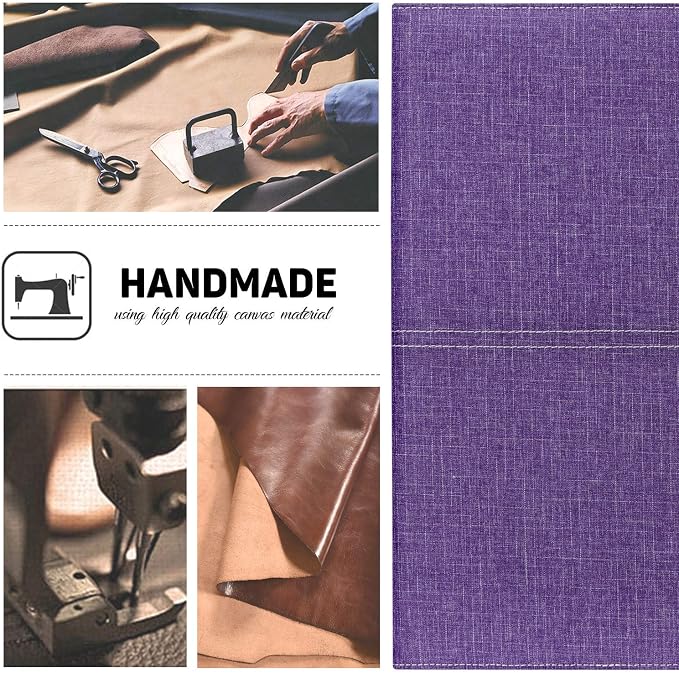 Toplive Padfolio 3 Ring Binder Organizer Business Portfolio Folder for Women, A4/ Letter Size PU Leather Portfolio Padfolio for Interview Conference Presentation, Purple
